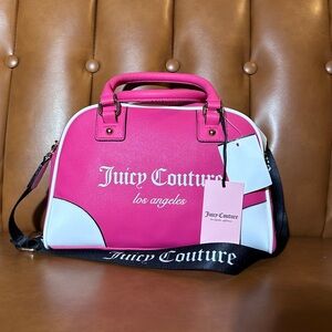 Juicy Couture Pink Flash Fashionista Sports Bowler Bag Purse